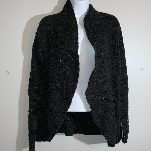 Preloved Loft Black Open Knit Cardigan Sz XS - Picture 3 of 5
